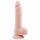 Mr. Dixx 7.6 - dildo z przyssawką i jądrami - naturalny (19,5 cm)