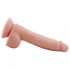 Mr. Dixx 7.6 - zaciskane dildo do jąder - naturalne (19,5 cm) 