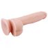 Mr. Dixx 7.6 - zaciskane dildo do jąder - naturalne (19,5 cm) 