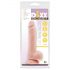 Mr. Dixx 7.6 - dildo z przyssawką i jądrami - naturalny (19,5 cm)