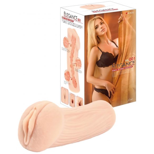 Kokos Elegance 01 - realistyczny masturbator w kształcie waginy (naturalny)