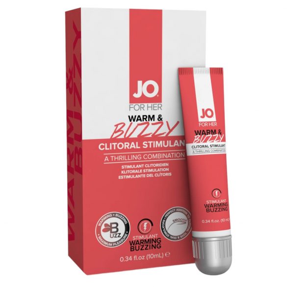 JO WARM & BUZZY - żel stymulujący łechtaczkę dla kobiet (10ml) 