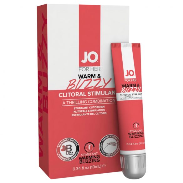 JO WARM & BUZZY - stymulator łechtaczki dla kobiet (10 ml)