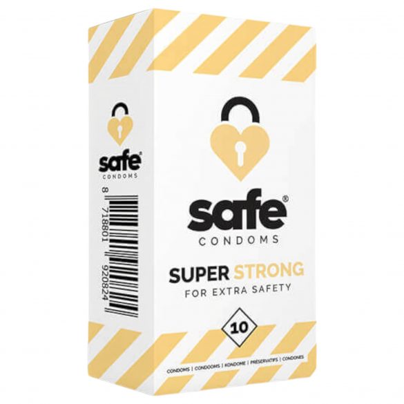 SAFE Super Strong - wyjątkowo mocna prezerwatywa (10 sztuk) 