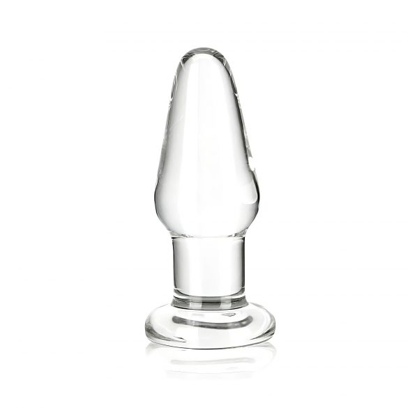 GLAS - klasyczne szklane dildo analne (półprzezroczyste) 