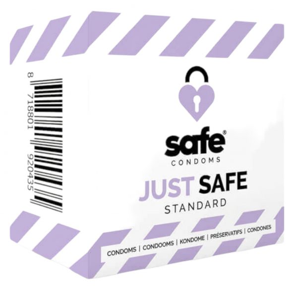 SAFE Just Safe - standardowa prezerwatywa waniliowa (5 szt.)