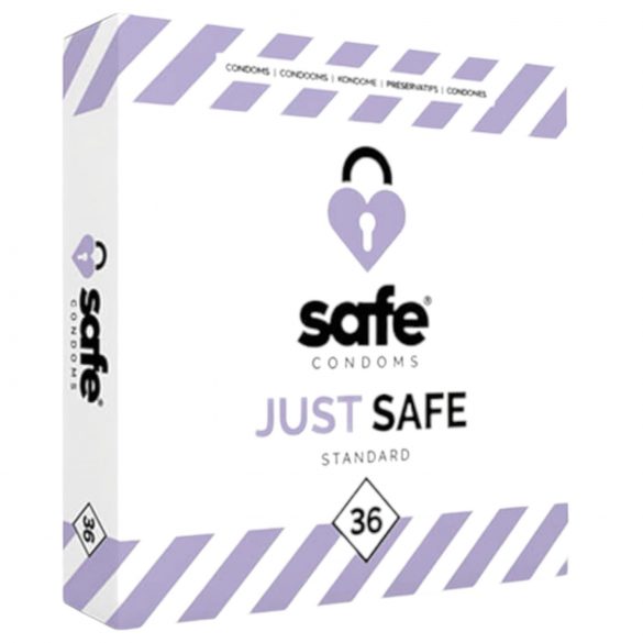 SAFE Just Safe - standardowy prezerwatywa waniliowa (36 szt.)