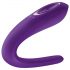 Satisfyer Double Classic - wodoodporny, akumulatorowy wibrator dla par (fioletowy)