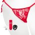 Screaming O Panty Set - wibrujące stringi - czerwone (S-L)