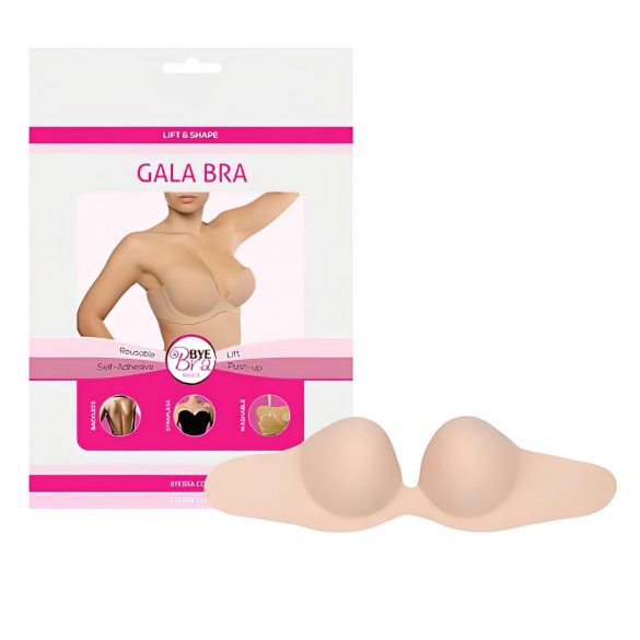 Bye Bra Gala B - ukryty Push-up biustonosz (nude)