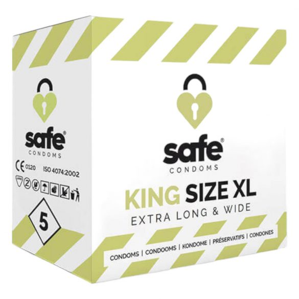 SAFE King Size XL - bardzo duże prezerwatywy (5 sztuk) 