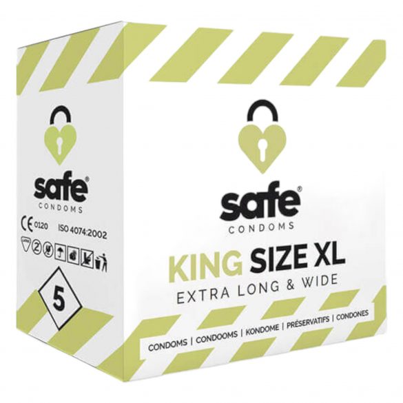 SAFE King Size XL - bardzo duże prezerwatywy (5 sztuk) 