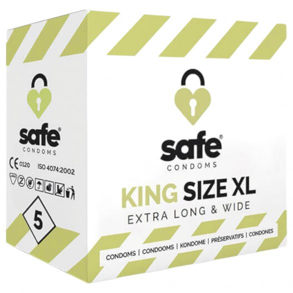 SAFE King Size XL - bardzo duże prezerwatywy (5 sztuk) 