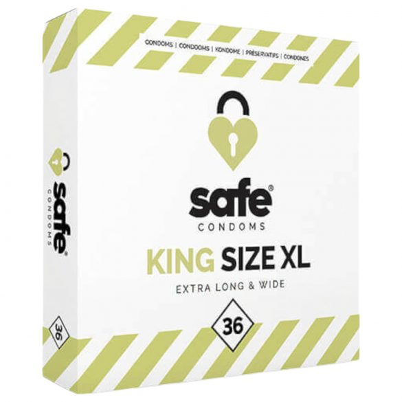 SAFE King Size XL - ekstra duże prezerwatywy (36 sztuk)