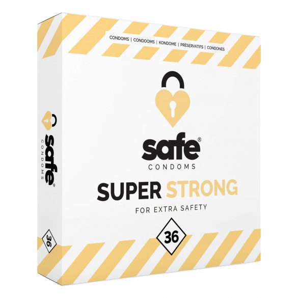 SAFE Super Strong - wyjątkowo mocne prezerwatywy (36 sztuk) 