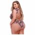 Baci Plus Size - kwiatowe, koronkowe body 